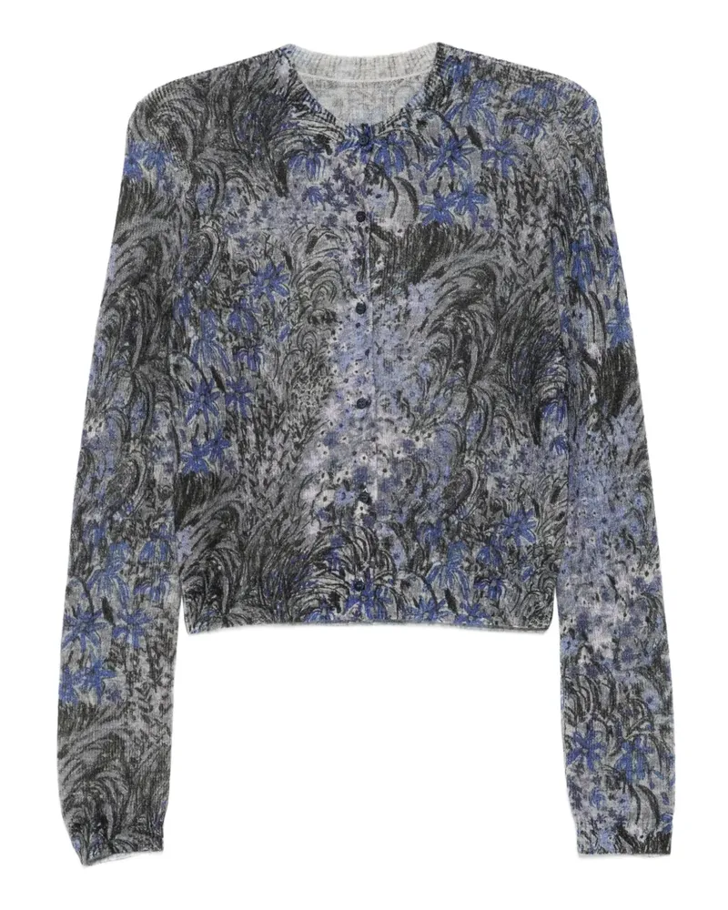 JNBY Cardigan mit Blumen-Print - Grau Grau