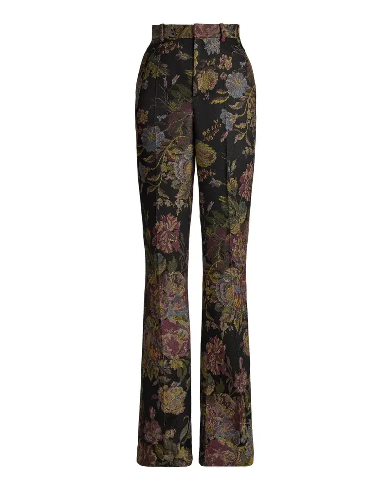 Ralph Lauren Wrigley II Hose aus Blumenjacquard - Schwarz Schwarz