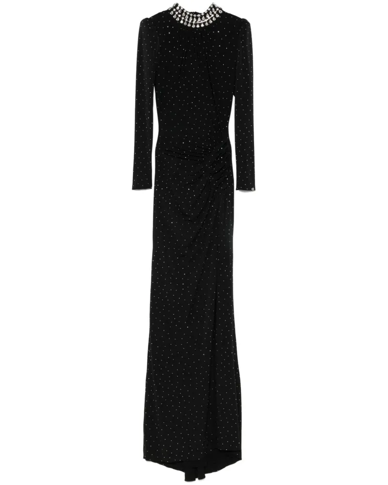 NISSA Maxikleid mit Kristallverzierung - Schwarz Schwarz