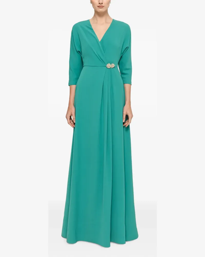 NISSA crystal-embellished maxi dress - Grün Grün