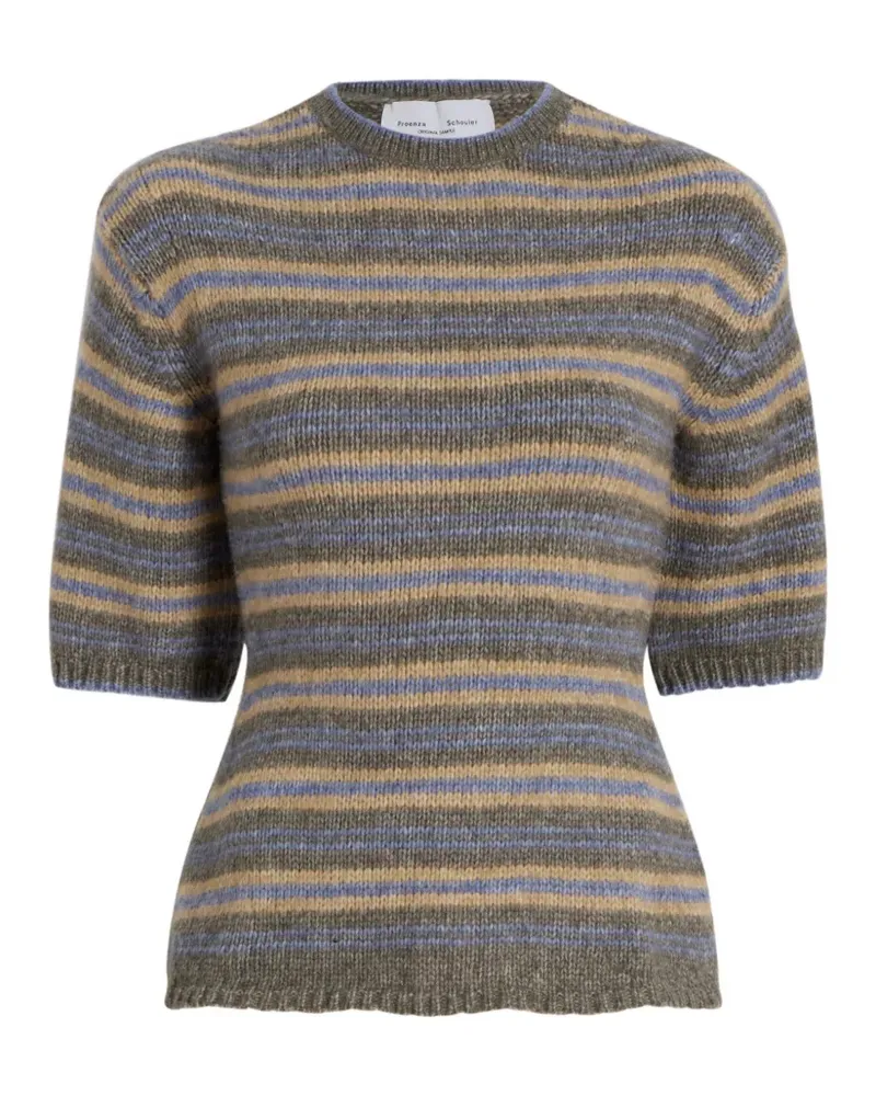Proenza Schouler Dana sweater in stripe-knit - Grün Grün