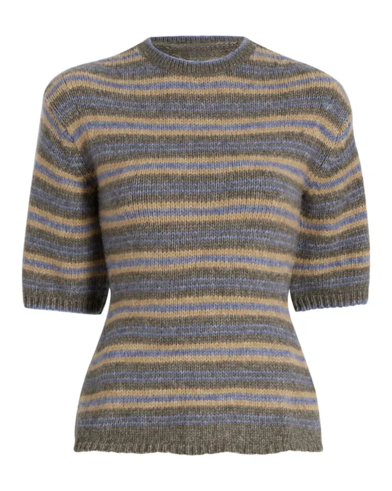 Proenza Schouler Gestreifter Dana Pullover - Grün Grün