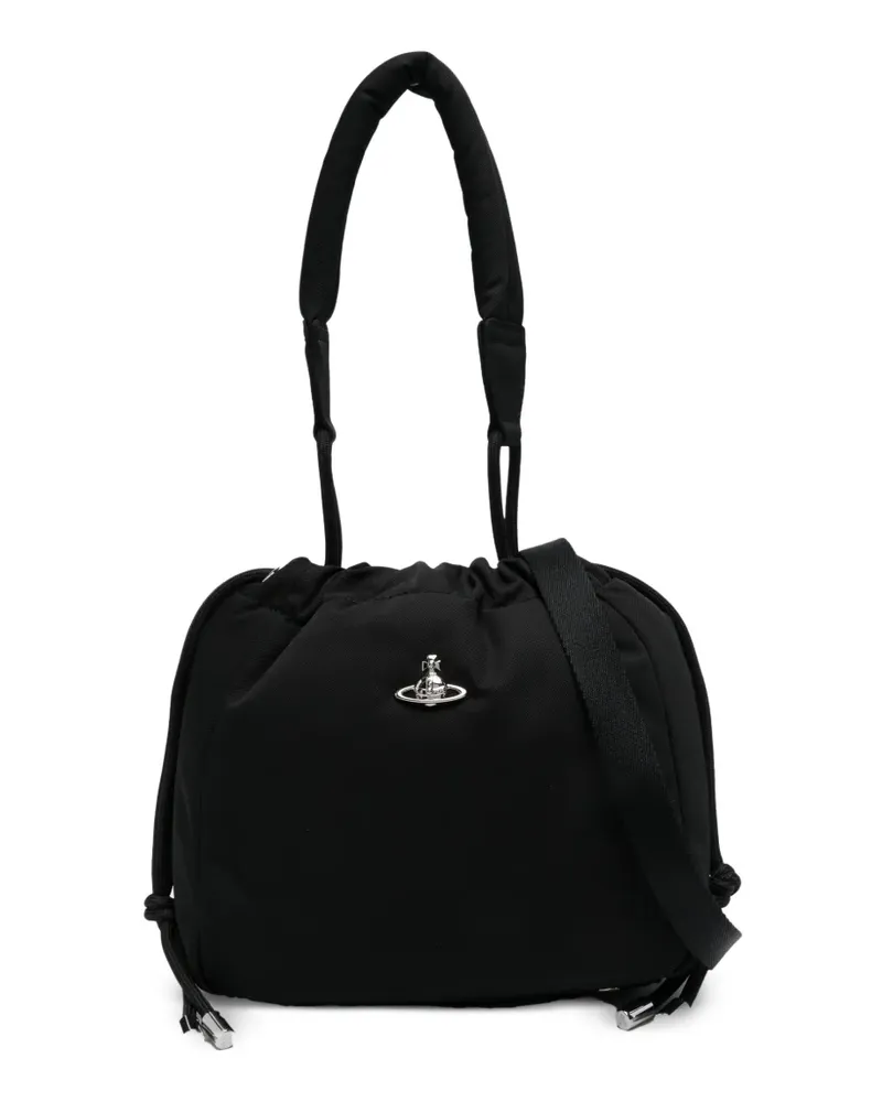 Vivienne Westwood Kleine Hilary Beuteltasche mit Orb-Detail - Schwarz Schwarz