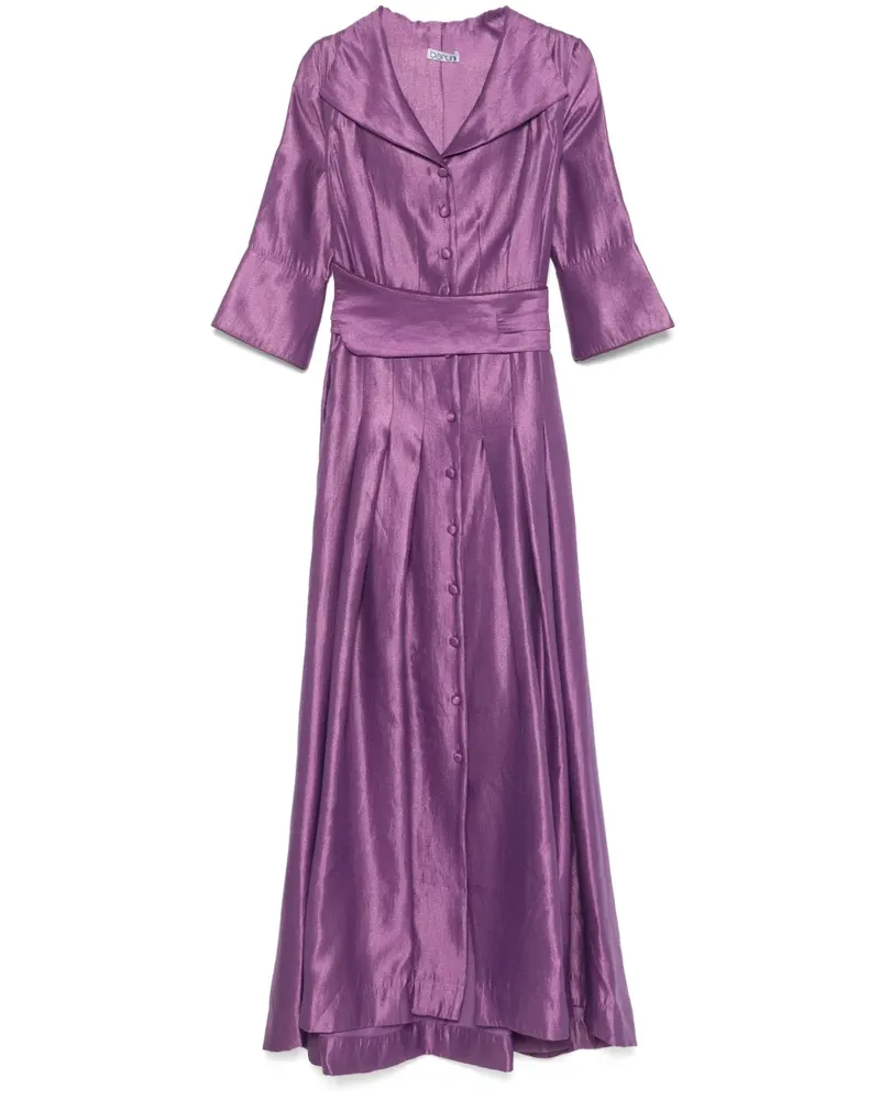 Baruni Maxikleid im Metallic-Look - Violett Violett