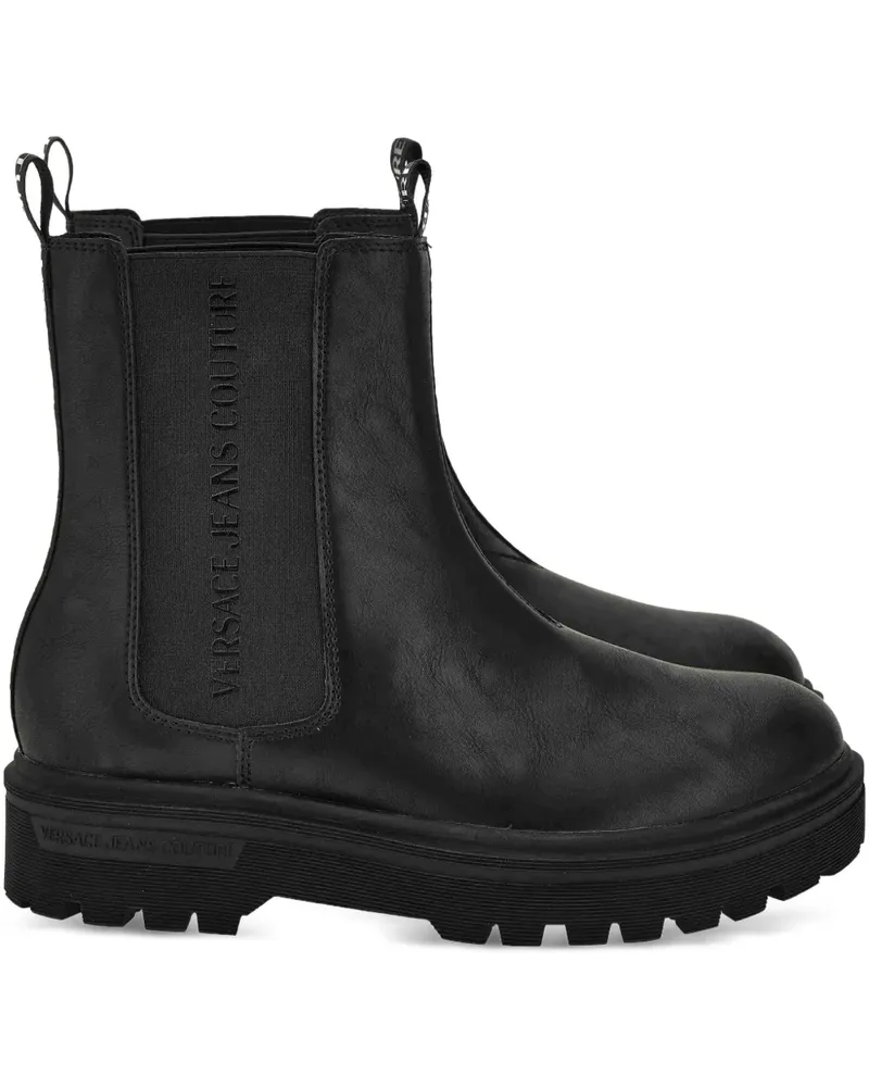 Versace Jeans Stiefel mit elastischem Einsatz - Schwarz Schwarz