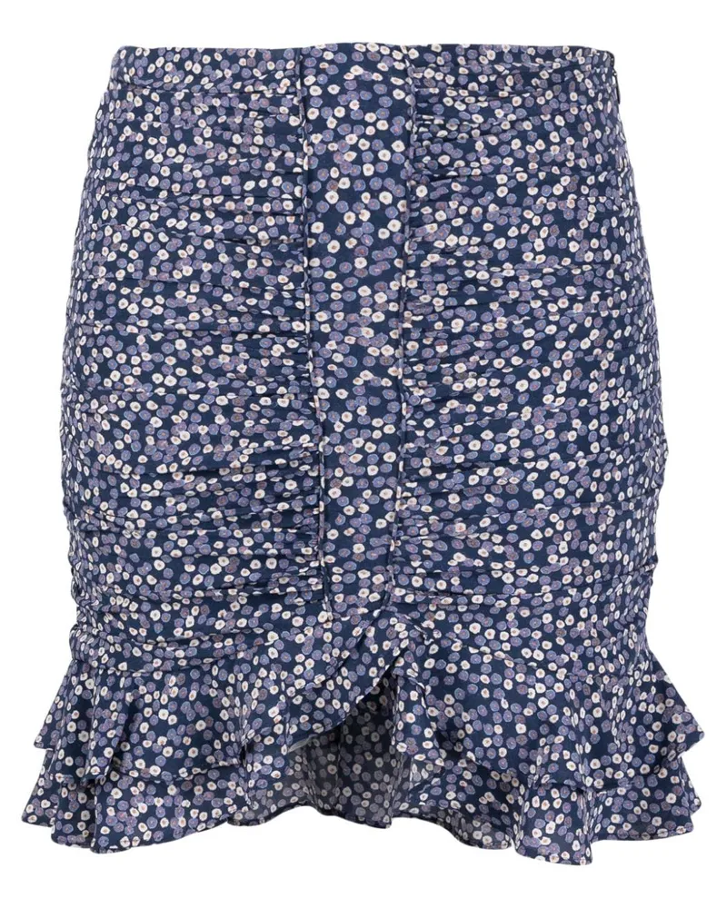 Isabel Marant Rock mit Blumen-Print Blau