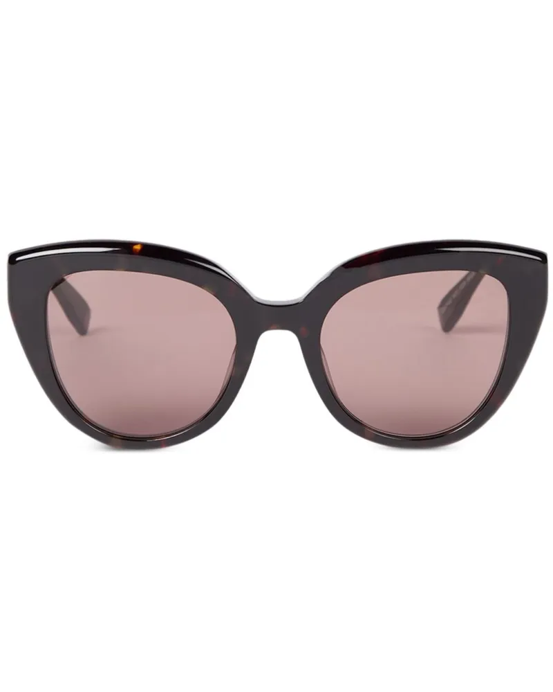 Viktor & Rolf Sonnenbrille mit Cat-Eye-Gestell - Braun Braun