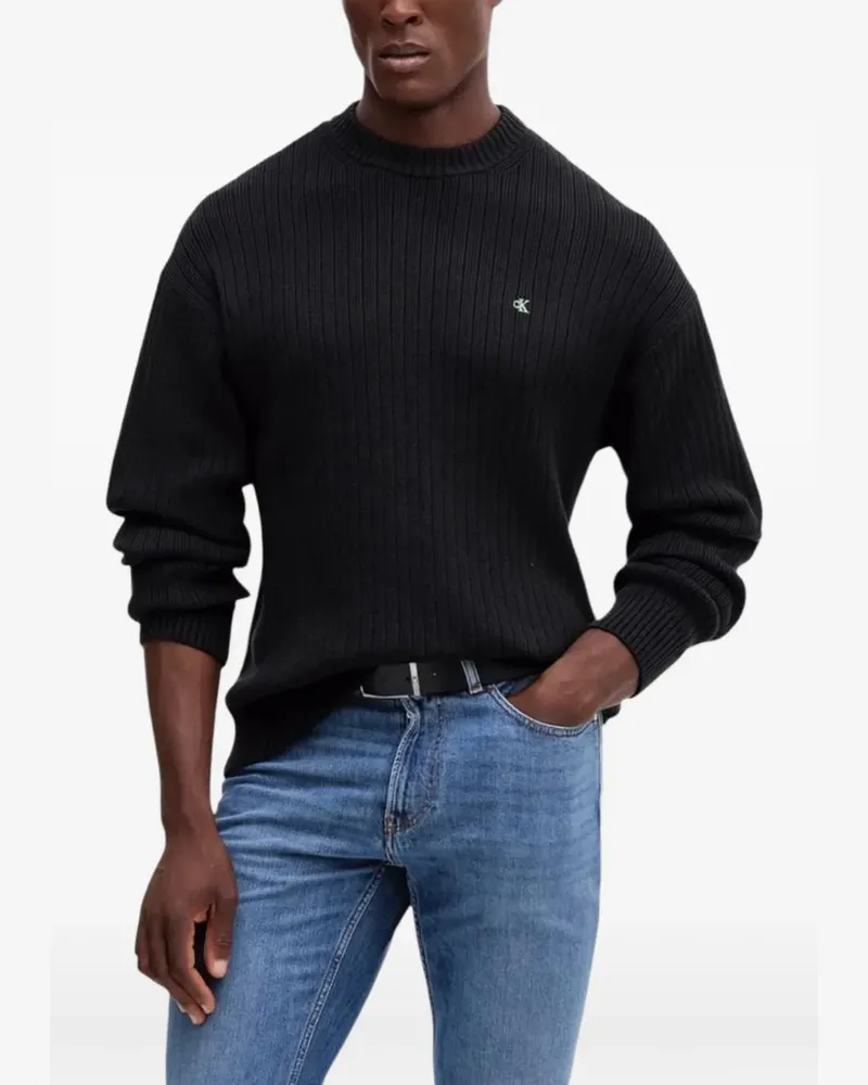 Calvin Klein cotton sweater - Schwarz Schwarz