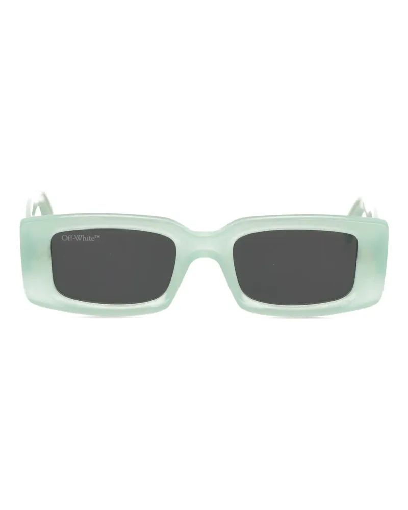 OFF-WHITE Sonnenbrille mit eckigem Gestell - Grün Grün