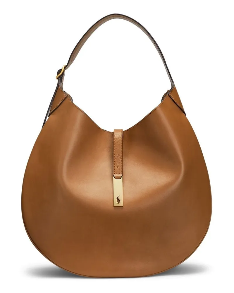 Ralph Lauren Mittelgroße Schultertasche - Braun Braun