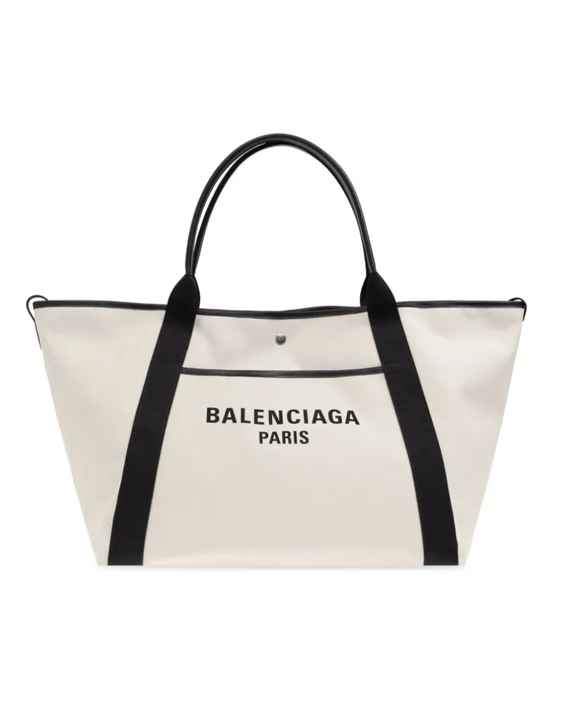 Balenciaga Handtasche mit Logo-Print - Weiß Weiß