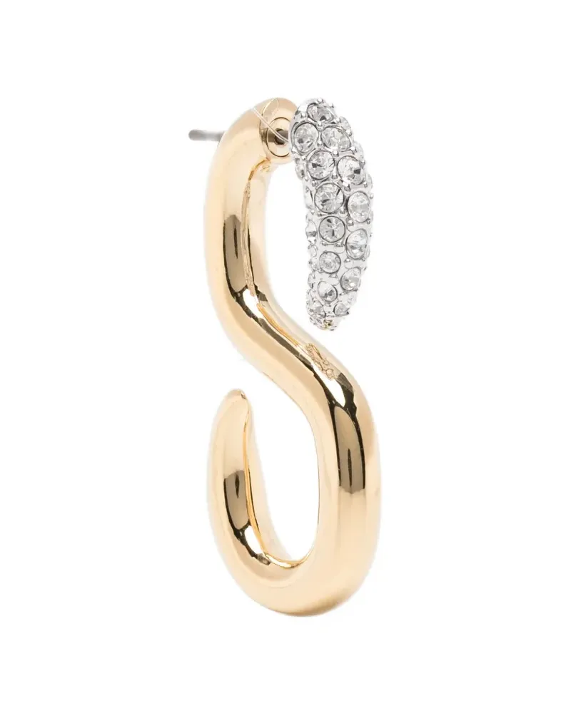 Swarovski S-shape earrings - Gold Gold