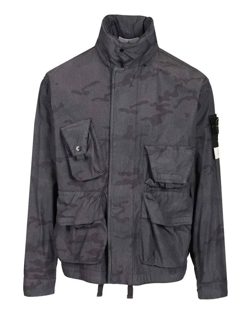 Stone Island ripstop camouflage jacket - Grau Grau