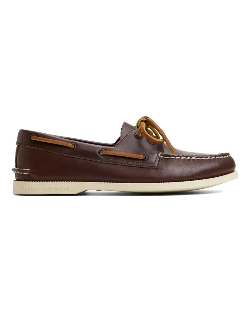 Sperry Top Sider Authentic Original™ 2-Eye leather boat shoes - Braun Braun