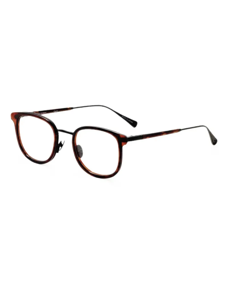John Varvatos Runde Brille in Schildpattoptik - Braun Braun