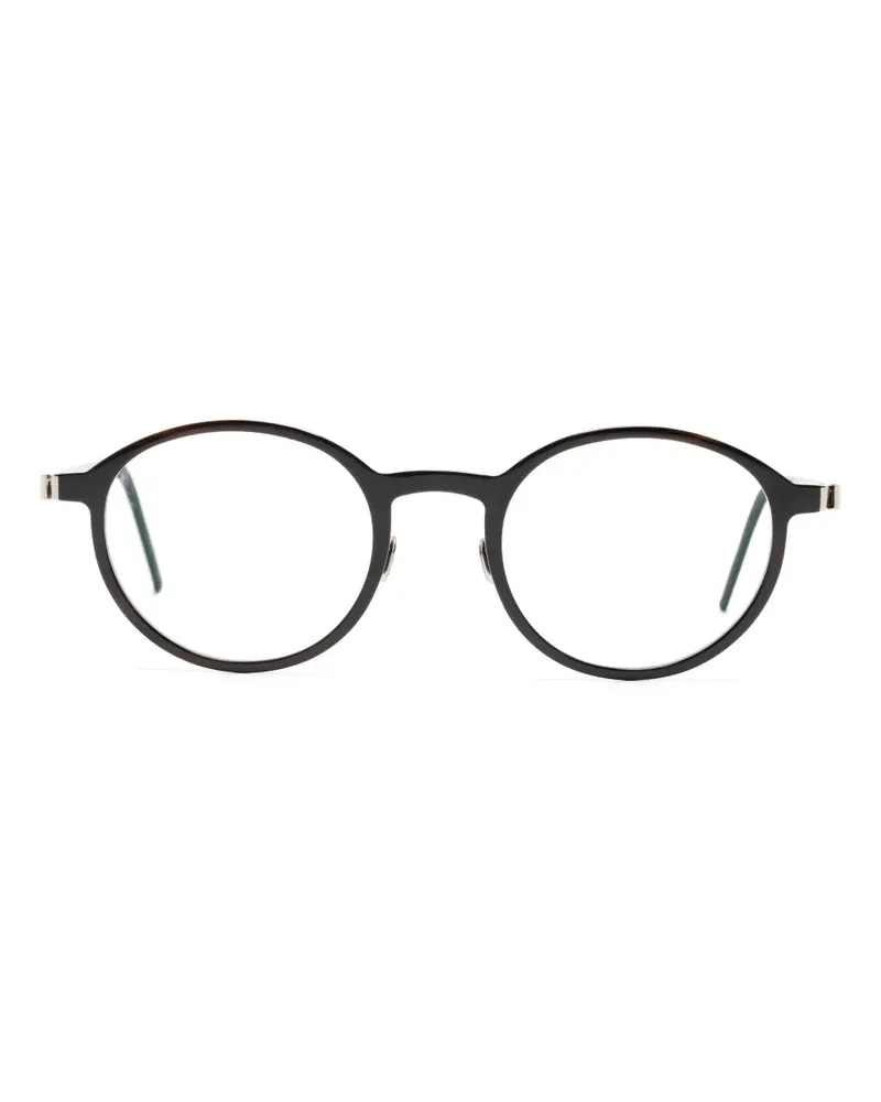 Lindberg Brille mit rundem Gestell - Braun Braun