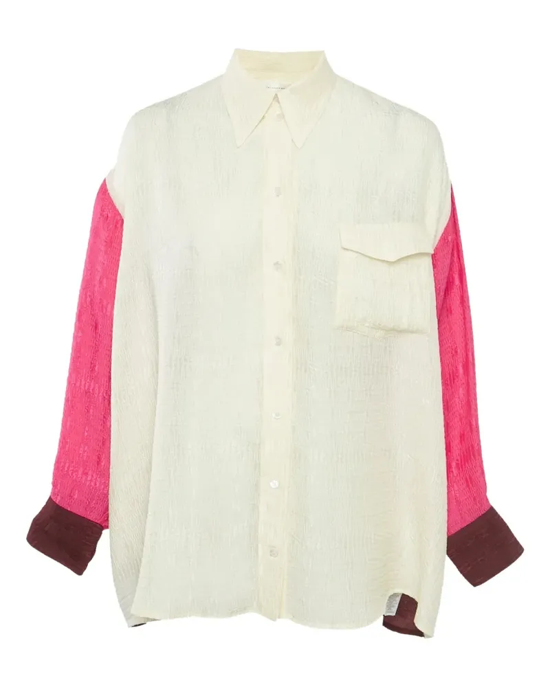 Victoria Beckham Hemd aus strukturiertem Krepp - Weiß Weiß