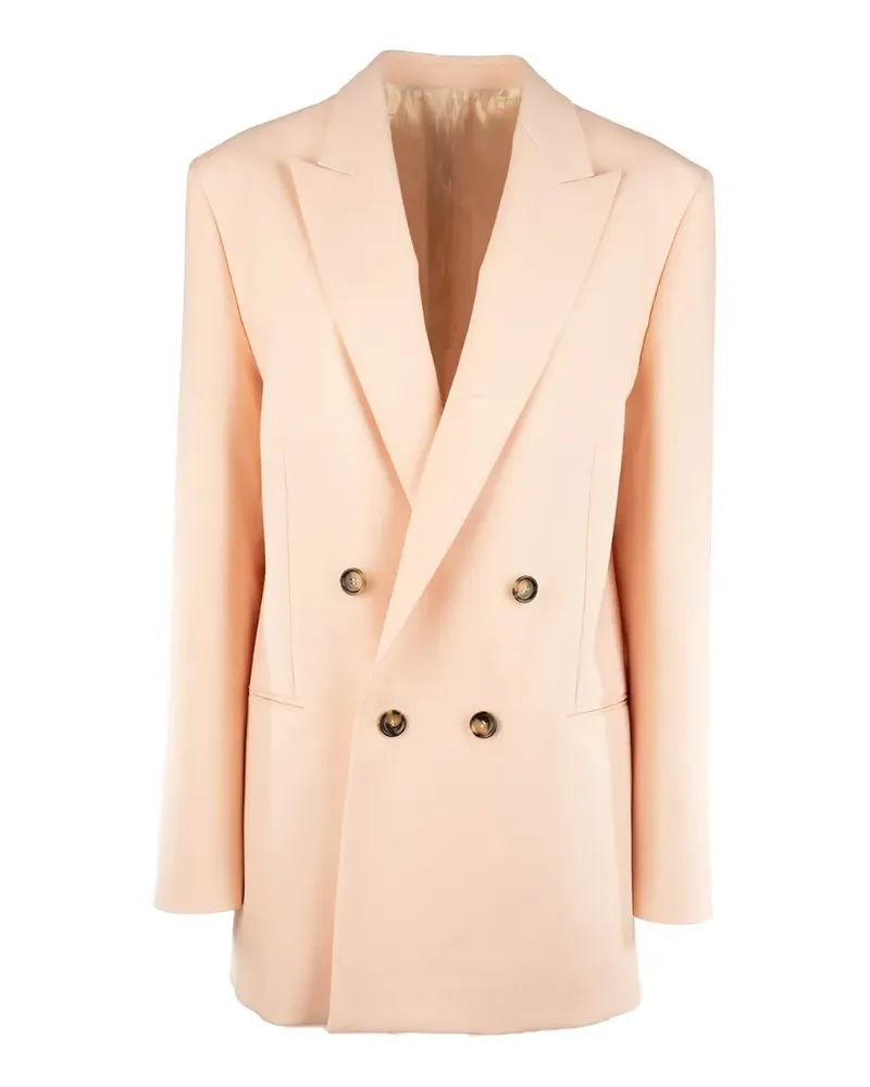 Alberta Ferretti double-breasted blazer - Nude Nude