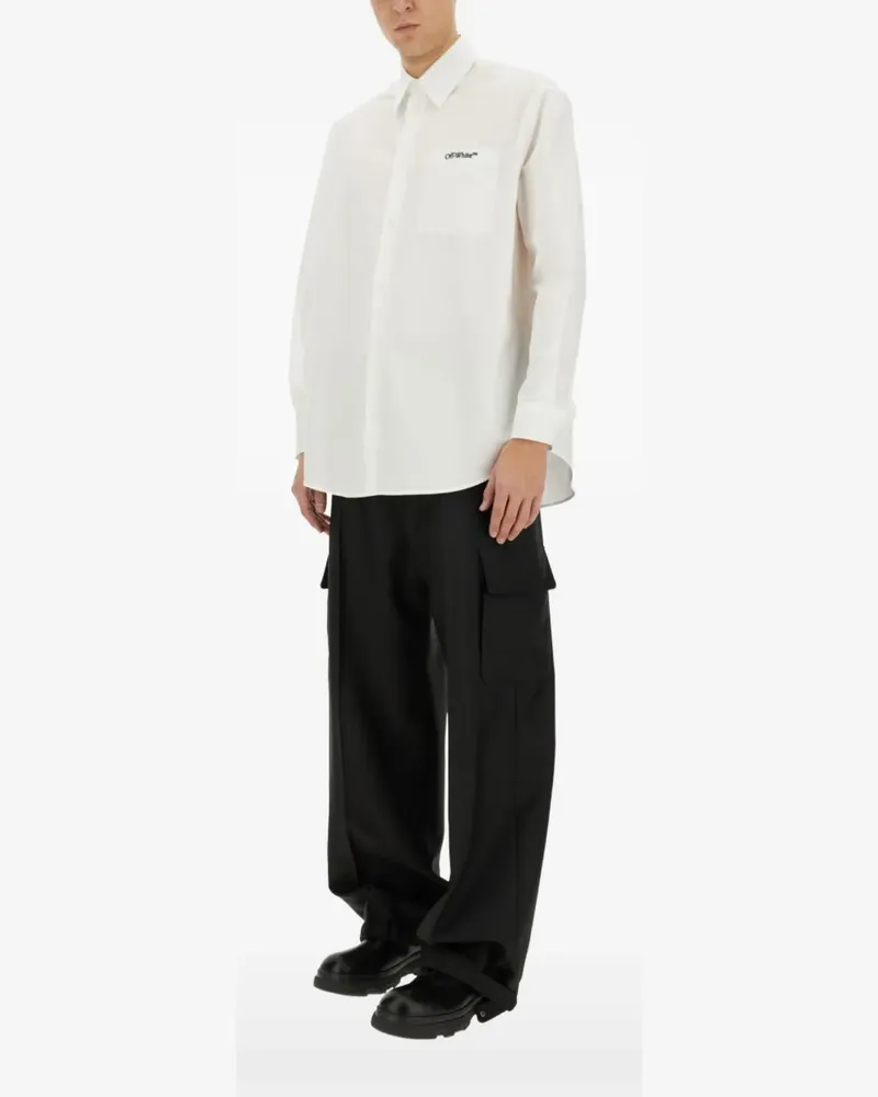 OFF-WHITE chest-pocket shirt - Weiß Weiß