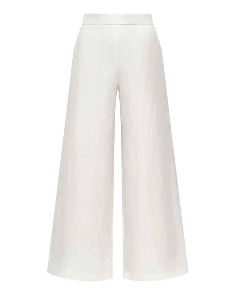 Maliparmi floral-jacquard trousers - Weiß Weiß