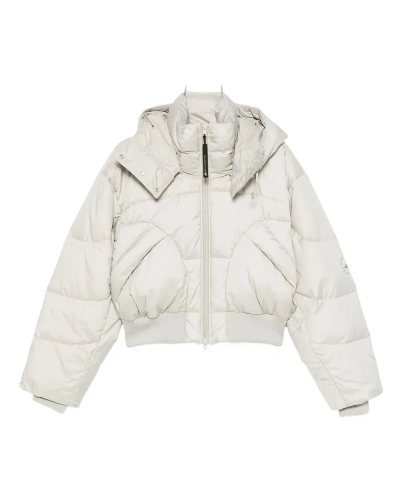 adidas hooded zip-up jacket - Grau Grau