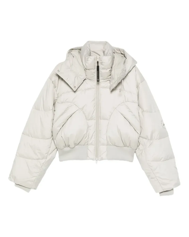 adidas hooded zip-up jacket - Grau Grau