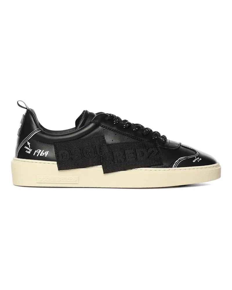 Dsquared2 Rider Sneakers mit Buchstaben-Applikation - Schwarz Schwarz