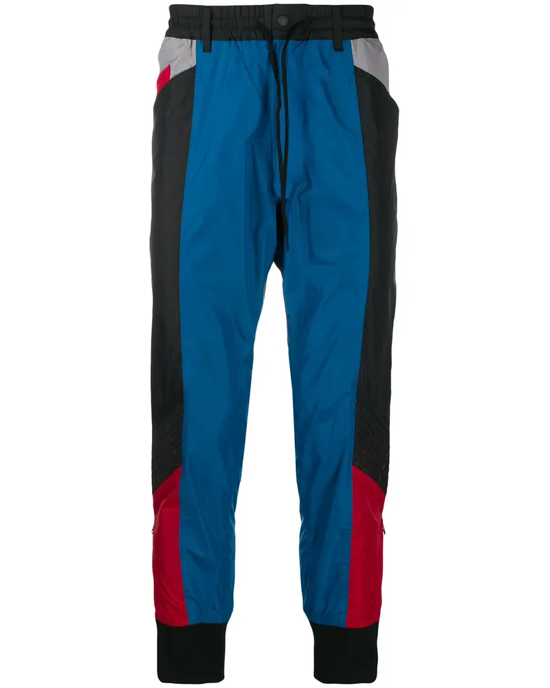 Y-3 Jogginghose in Colour-Block-Optik - Schwarz Schwarz