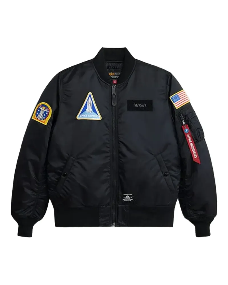 Alpha Industries MA-1 nasa-patched jacket - Schwarz Schwarz