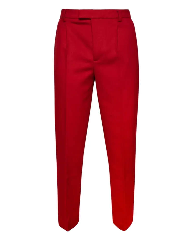 VTMNTS pleated-front wool trousers - Rot Rot