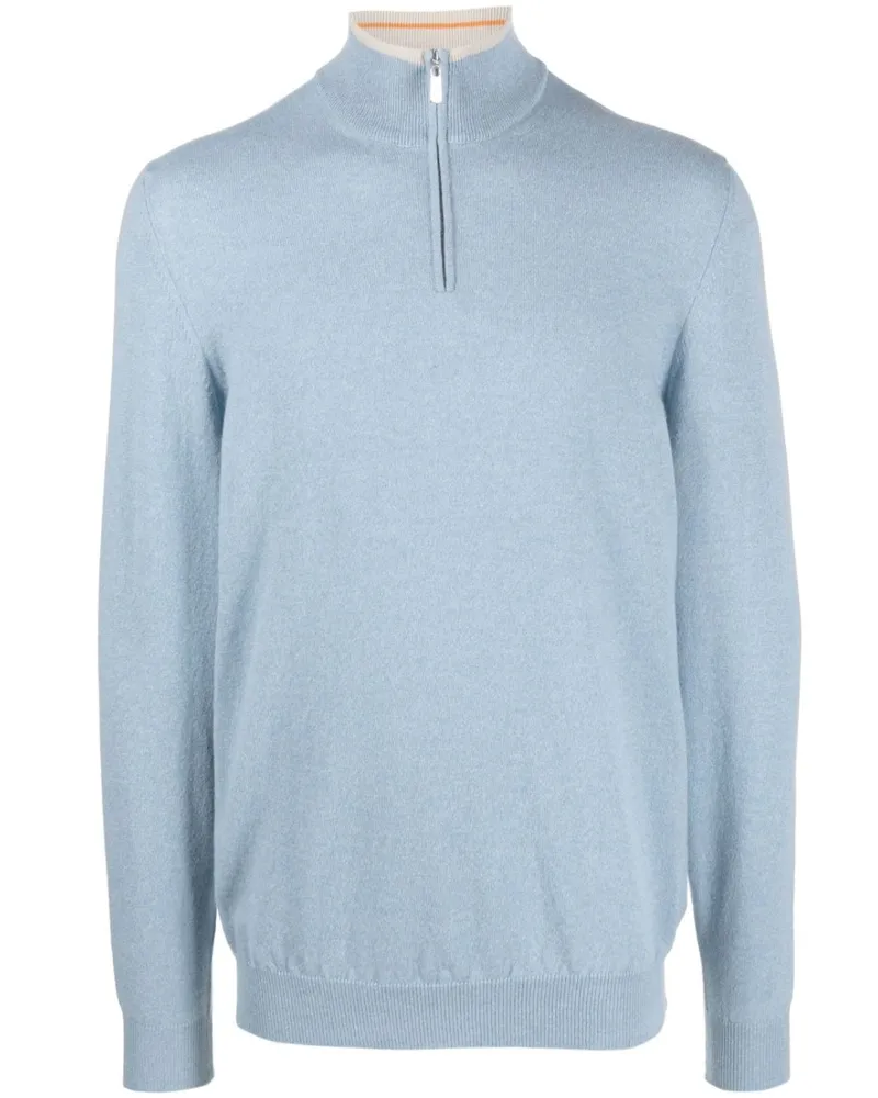 Fedeli Favonio Pullover aus Kaschmir - Blau Blau