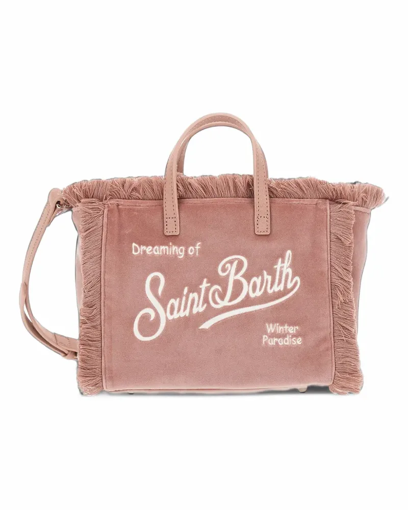 MC2 Saint Barth Mini Tote Bag mit Logo-Stickerei - Rosa Rosa