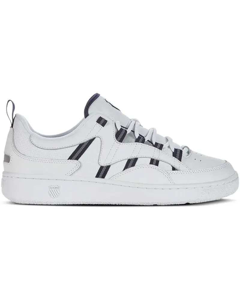 K-Swiss Gestreifte Sneakers - Weiß Weiß