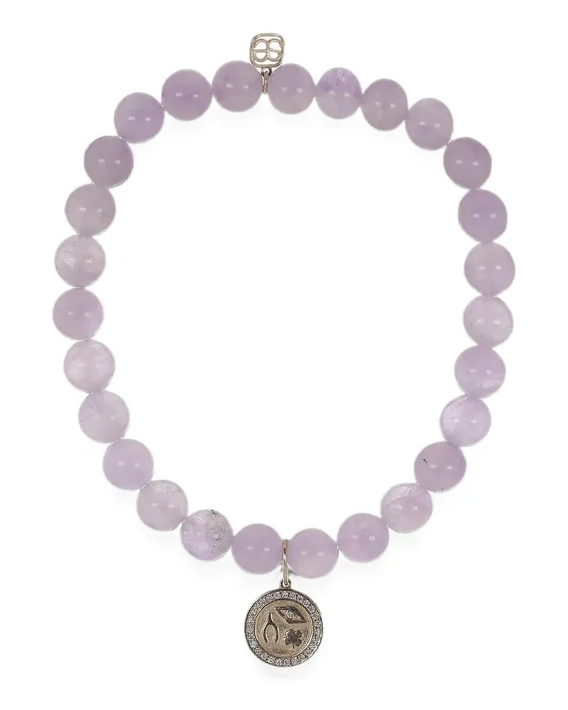 Sydney Evan Lucky Protection Armband aus Amethyst - Gold Gold
