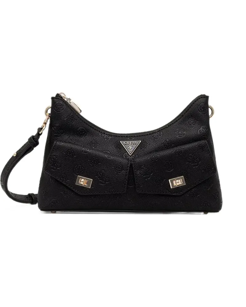 Guess Blake logo-embossed shoulder bag - Schwarz Schwarz