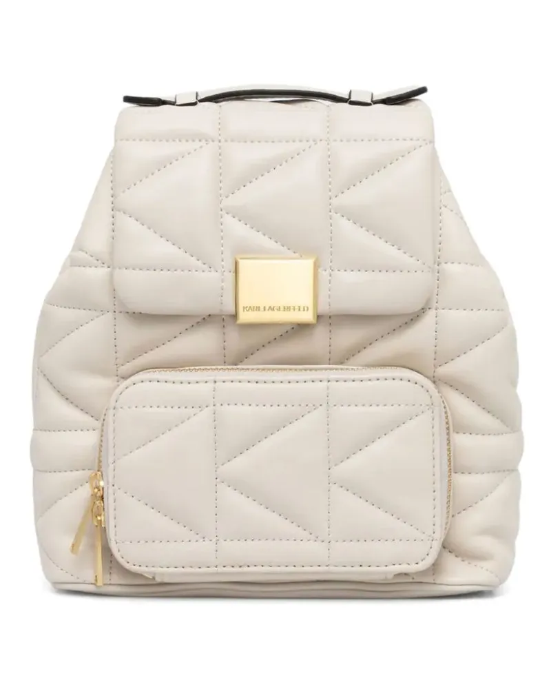 Karl Lagerfeld Kleiner K/Kuilt Rucksack - Nude Nude