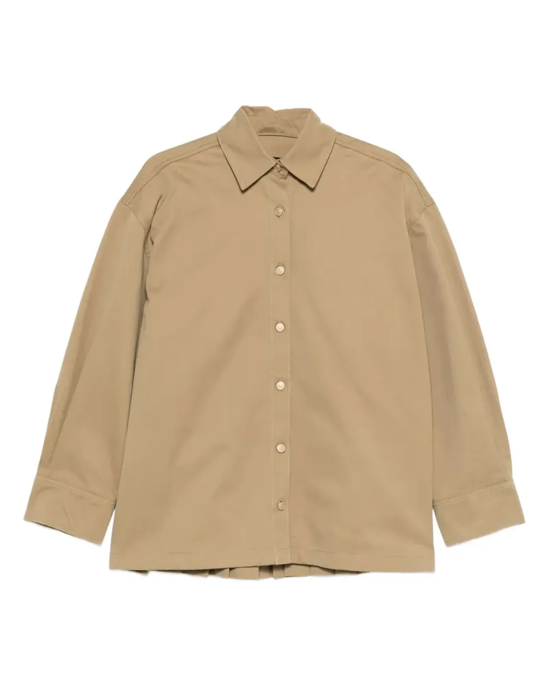 7 for all mankind Hemd mit plissierter Rückseite - Nude Nude