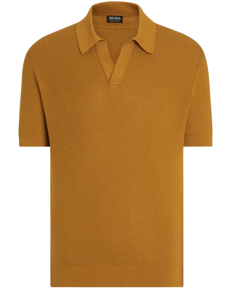 Ermenegildo Zegna Klassisches Poloshirt - Gelb Gelb