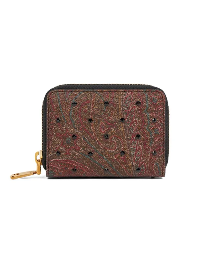 Etro Portemonnaie mit Strass - Braun Braun