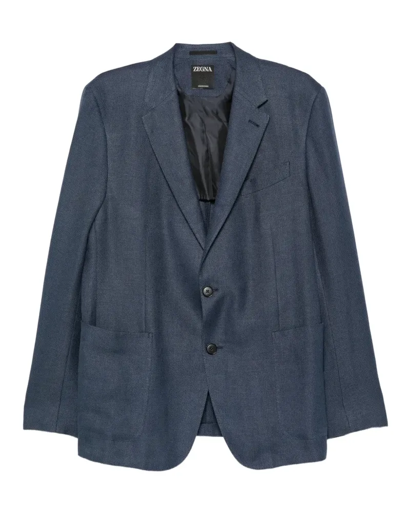 Ermenegildo Zegna Crossover single-breasted blazer - Blau Blau