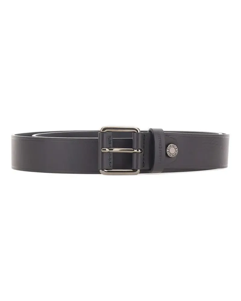 Gianni Chiarini embossed logo leather belt - Blau Blau