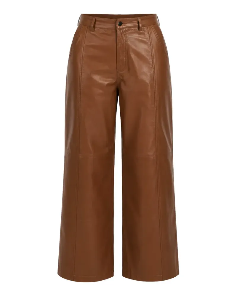 Yigal Azrouel Rowan leather cargo pants - Braun Braun