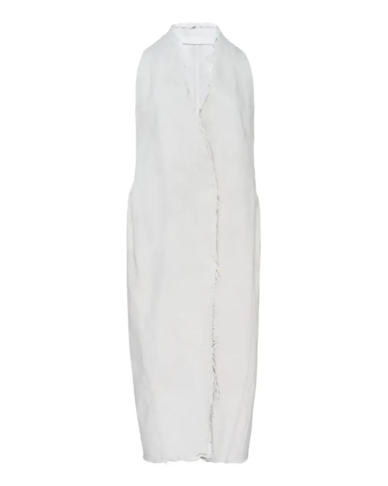 Rick Owens Cyclops long gilet - Weiß Weiß