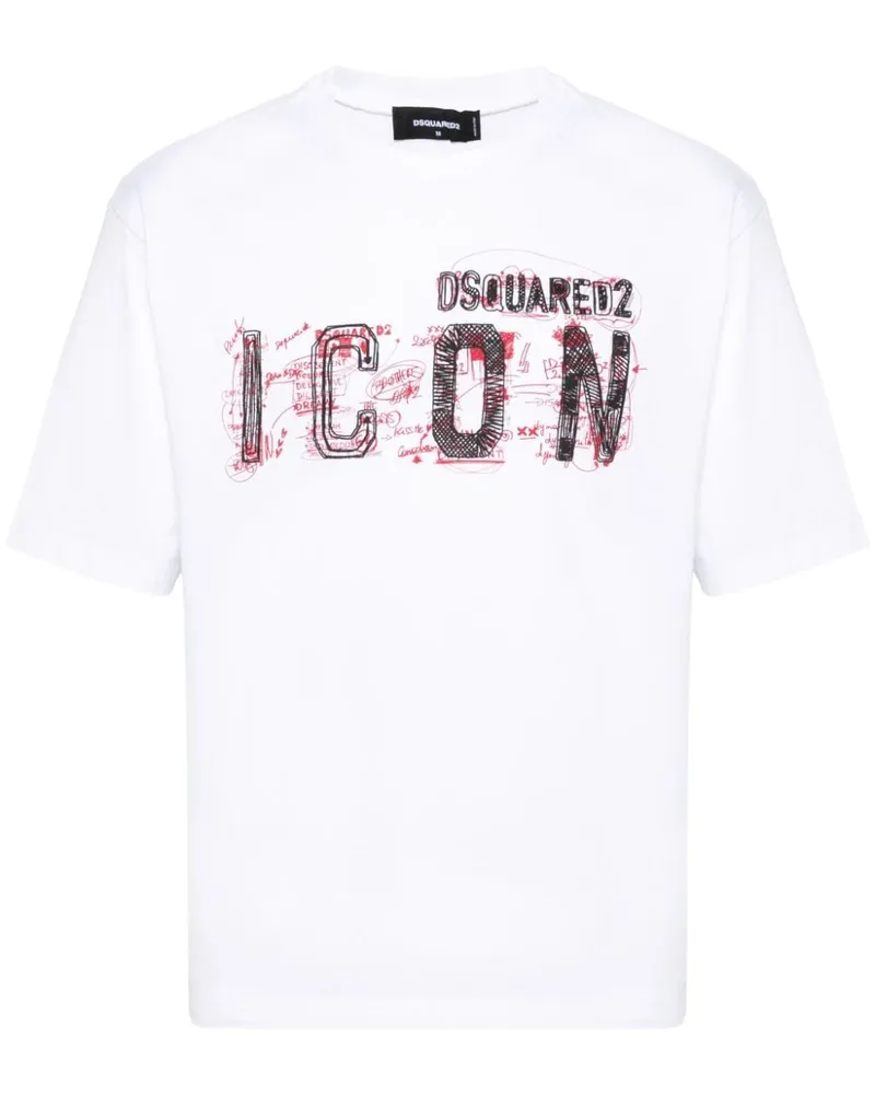 Dsquared2 Be Icon T-Shirt - Weiß Weiß