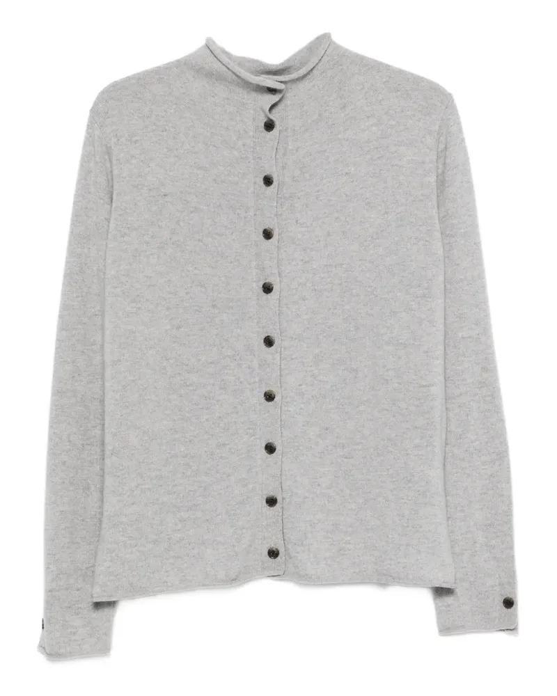 Lisa Yang button roll-neck sweater - Grau Grau