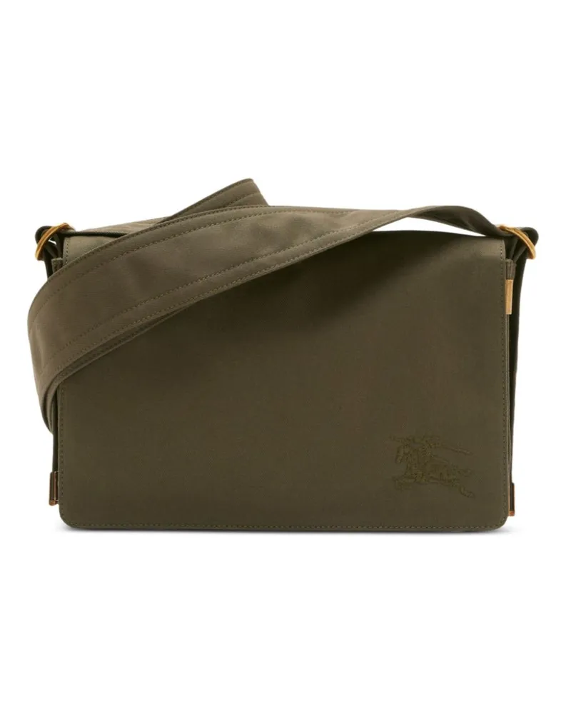 Burberry Trench Umhängetasche aus Gabardine GrüN