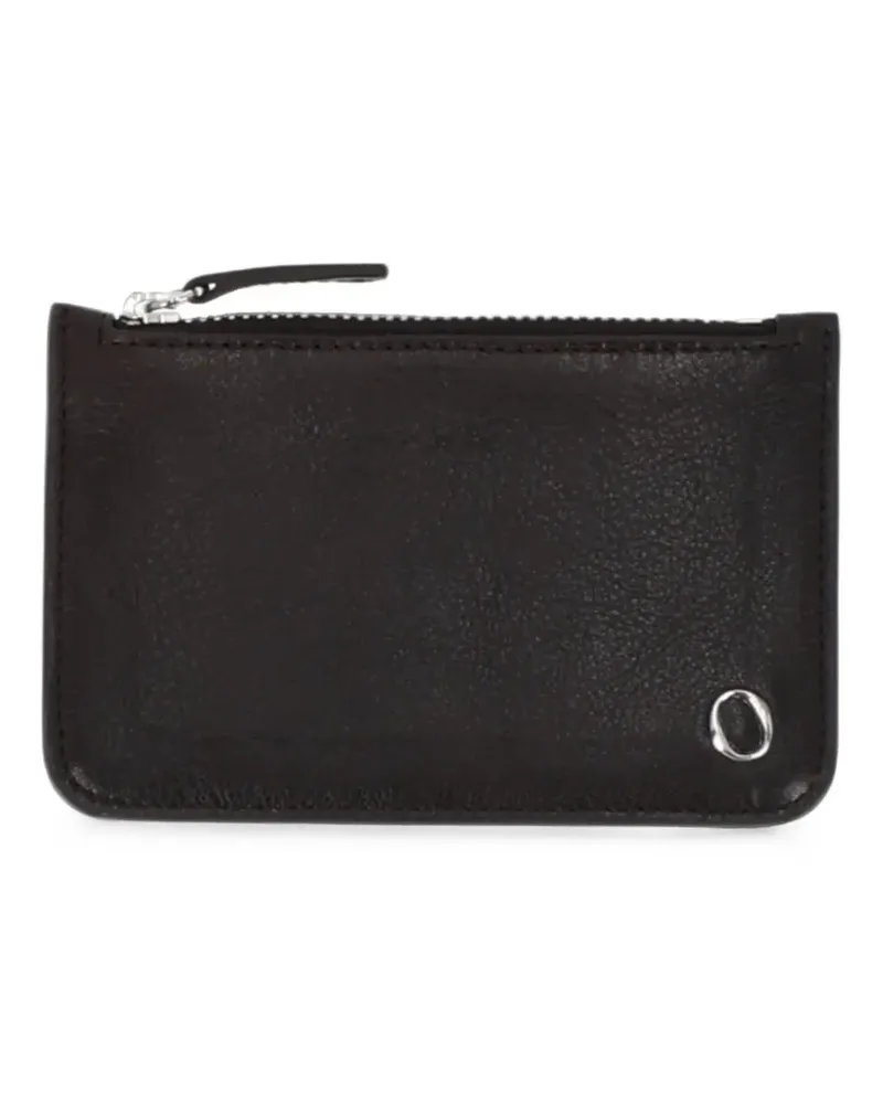 Orciani Lagoon zip-around leather cardholder - Braun Braun