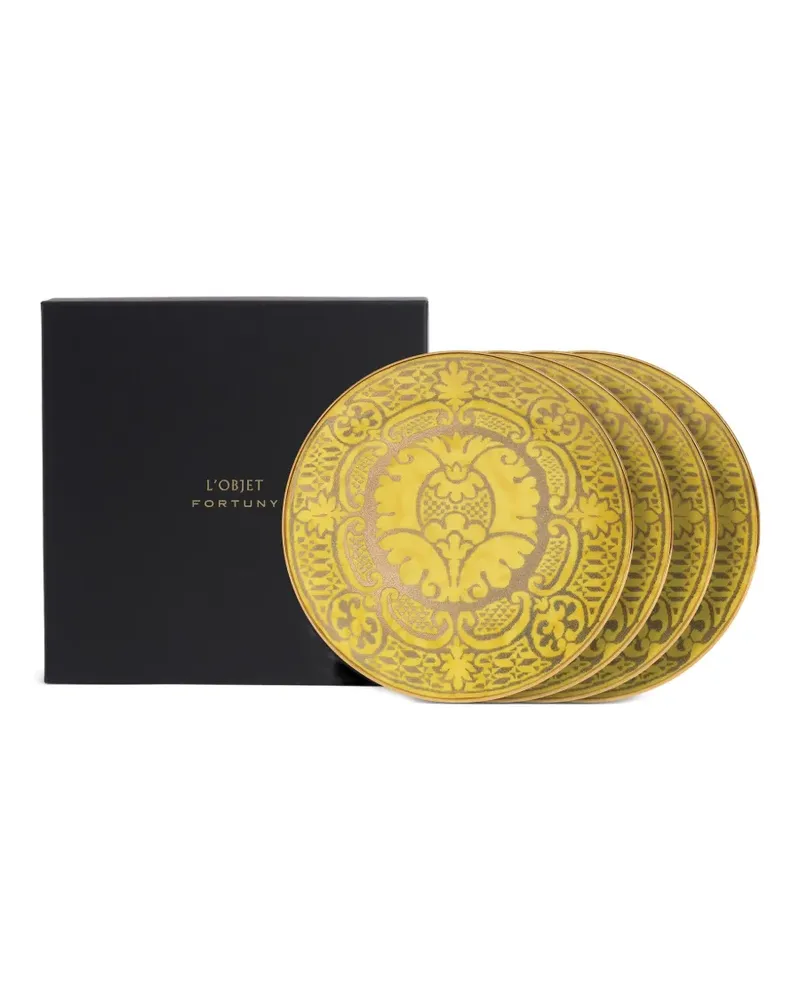 L’OBJET Fortuny Orsini Desserttellern (4er-Set) - Gelb Gelb