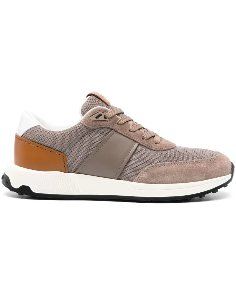 TOD'S Wildleder-Sneakers mit Logo-Prägung - Braun Braun