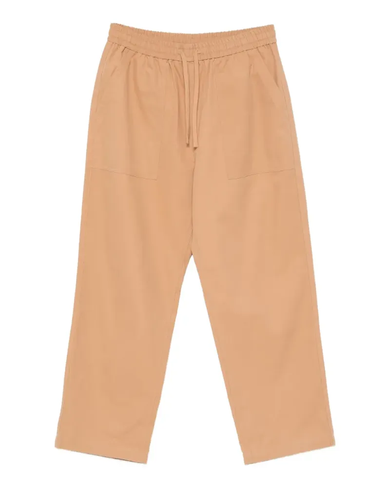 Kitsuné drawstring patch-pocket trousers - Nude Nude